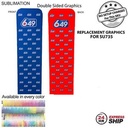 24Hr Express Ship - Replacement Full Color Graphics Double Sided For EuroFit Banner (2'x90")