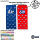48 Hr Quick Ship - Replacement Full Color Graphics Double Sided ForEuroFit Banner (3'x90")