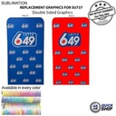 48 Hr Quick Ship - Replacement Full Color Graphics Double Sided For EuroFit Banner (4'x90")