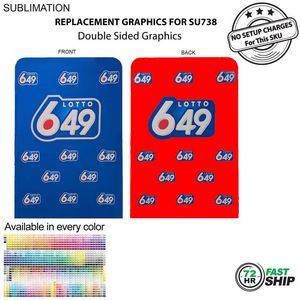 [SU748-2] 72 Hr Fast Ship - Replacement Full Color Graphics Double Sided For EuroFit Banner (5'x90")