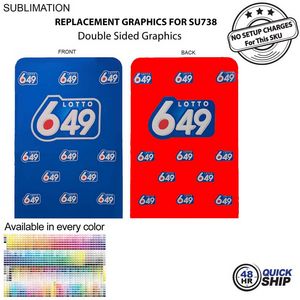 [SU748-3] 48 Hr Quick Ship - Replacement Full Color Graphics Double Sided For EuroFit Banner (5'x90")