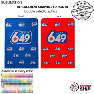 [SU748-4] 24Hr Express Ship - Replacement Full Color Graphics Double Sided For EuroFit Banner (5'x90")