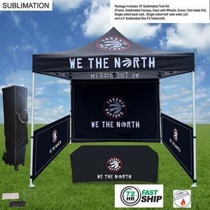 [SU758-11] 72Hr Fast Ship - Supreme Event Package, 10' Tent, Backwall, 2 Half sidewalls, 6' Box Fit Tablecloth