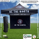 72Hr Fast Ship - Tent Backwall Package, 10' Sublimated Tent Kit and Full Single Sided Backwall