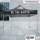 48Hr Quick Ship -10' Premium Sublimated Tent Kit, Includes Premium 40mm Aluminum Frame & Canopy only
