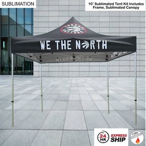 24 Hr Express Ship -10' Premium Sublimated Tent Kit, Includes Premium 40mm Frame & Canopy only