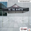 24 Hr Express Ship -10' Premium Sublimated Tent Kit, Includes Premium 40mm Frame & Canopy only