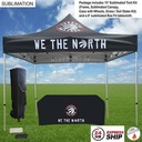 24Hr Express Ship - Event Package, 10' Premium sublimated Tent Kit and 6' Box Fit Tablecloth