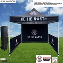 24Hr Express Ship -full Tent Package, 10' Tent, Single sided backwall, 2 Single sided half sidewalls