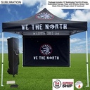 24Hr Express Ship - Tent Backwall Package, 10' Sublimated Tent Kit and Full Single Sided Backwall