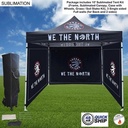 48Hr Quick Ship - Full Privacy Tent Package, 10' Sublimated Tent kit, 3 single sided Full walls