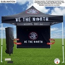 Tent Backwall Package 2, 10' Sublimated Tent Kit and Full DOUBLE Sided Backwall