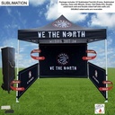 Full Tent Package , 10' Sublimated Tent kit, DOUBLE Sided Backwall and 2 DOUBLE Sided Half Sidewalls