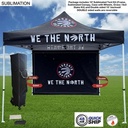 48Hr Quick Ship - Tent Backwall Package 2, 10' Sublimated Tent Kit and Full DOUBLE Sided Backwall