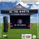 24Hr Express Ship - Tent Backwall Package 2, 10' Sublimated Tent Kit and Full DOUBLE Sided Backwall