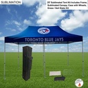 20' Premium Sublimated Tent Kit, Includes Premium 40mm Aluminum Frame, Canopy, Case, Grass Stake Kit