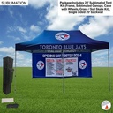 20' Tent Backwall Package, 20' Sublimated Tent Kit and Full Single Sided 20' Backwall