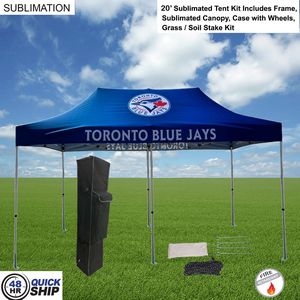 [SU759-3] 48 Hr Quick Ship - 20' Premium Sublimated Tent Kit, Includes Premium 40mm Aluminum Frame