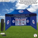 Full Privacy Tent Package 2, 20' Sublimated Tent Kit, 20' Backwall and 2 Single Sided Full Sidewalls