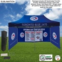 72Hr Fast Ship -Full Privacy Tent Package 2, 20' Sublimated Tent Kit, 20' Backwall, 2 Full Sidewalls