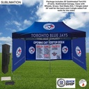 48Hr Quick Ship -Full Privacy Tent Package 2, 20' Sublimated Tent Kit, 20' Backwall, 2 Full Sidewall