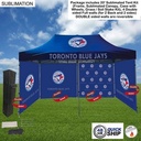48Hr Quick Ship -Full Privacy Tent Package 1, 20' Tent, 4 Double Sided Full Walls (back and 2 sides)