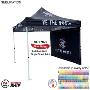 24 Hr Express Ship - Full Back Wall for 10'x10' Tent Kit, Sublimated, Single Sided Print
