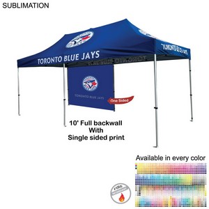[SU770-5] 10' Back Wall for 10'x20' Tent Kit, Sublimated, Single Sided Print