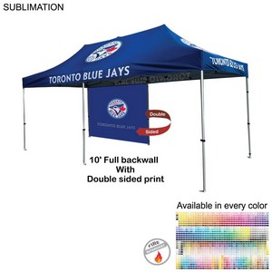 [SU770-6] 10' Back Wall for 10'x20' Tent Kit, Sublimated, Double Sided Print