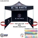 48 Hr Quick Ship - Half Side Wall for 10'x10' Tent Kit, Sublimated, Double Sided Print