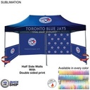 48 Hr Quick Ship - Half Side Wall for 10'x20' Tent Kit, Sublimated, Double Sided Print