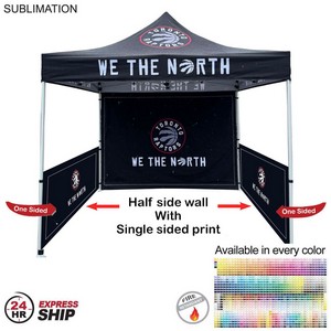 [SU771-13] 24 Hr Express Ship - Half Side Wall for 10'x10' Tent Kit, Sublimated, Single Sided Print