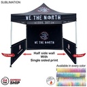 24 Hr Express Ship - Half Side Wall for 10'x10' Tent Kit, Sublimated, Single Sided Print
