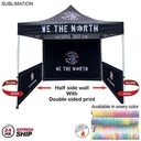 24 Hr Express Ship - Half Side Wall for 10'x10' Tent Kit, Sublimated, Double Sided Print