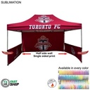 72Hr Fast Ship - Half Side Wall for 10'x15' Tent Kit, Sublimated, Single Sided Print