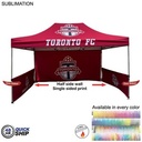 48Hr Quick Ship - Half Side Wall for 10'x15' Tent Kit, Sublimated, Single Sided Print