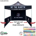 72 Hr Fast Ship - Half Side Wall for 10'x10' Tent Kit, Sublimated, Single Sided Print