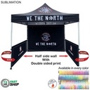 72 Hr Fast Ship - Half Side Wall for 10'x10' Tent Kit, Sublimated, Double Sided Print