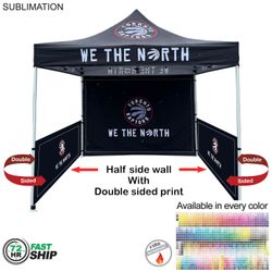 Half Side Wall for 10'x20' Tent Kit, Sublimated, Single Sided Print