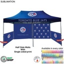 72 Hr Fast Ship - Half Side Wall for 10'x20' Tent Kit, Sublimated, Double Sided Print