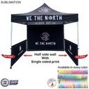 48 Hr Quick Ship - Half Side Wall for 10'x10' Tent Kit, Sublimated, Single Sided