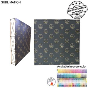 [SU775] 7.5' Straight Wall Full Height Tension Fabric Pop-up Display Kit, NO SETUP CHARGE