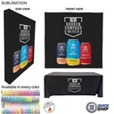 48Hr Quick - Trade Show booth package Ultra, 7.5' Straight Wall w/Wrap End Caps & 6' Tablecloth