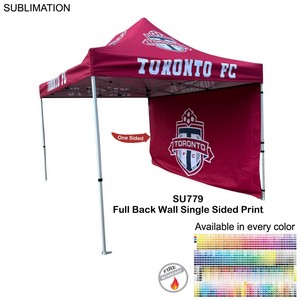 Full 15' Back Wall for 10'x15' Tent Kit, Sublimated, Single Sided Print