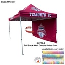 Full 15' Back Wall for 10'x15' Tent Kit, Sublimated, Double Sided Print