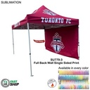 72Hr Fast Ship - Full 15' Back Wall for 10'x15' Tent Kit, Sublimated, Single Sided Print