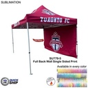 48Hr Quick Ship - Full 15' Back Wall for 10'x15' Tent Kit, Sublimated, Single Sided Print