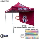 48Hr Quick Ship - Full 15' Back Wall for 10'x15' Tent Kit, Sublimated, Double Sided Print