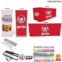 24Hr Express Ship - Outdoor Event Package 4, Double Sided Deluxe Pull Up Banner + 6' Box Fit Cloth