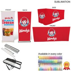Outdoor Event Package 4, Double sided deluxe pull up banner + 6' box fit Cloth